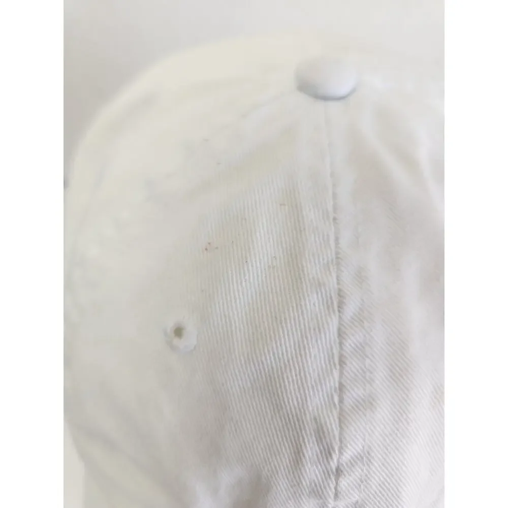 Vintage Polo Ralph Lauren White Hat One Size Unisex - Picture 9 of 9